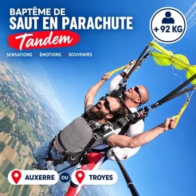 Bapteme de saut en parachute tandem 92 2w