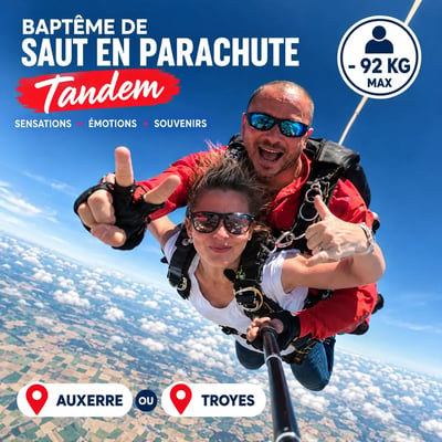 Bapteme de saut en parachute tandemw